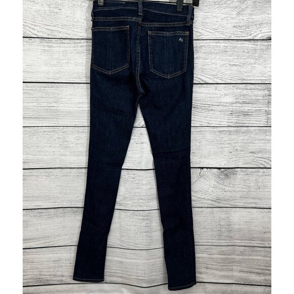 Rag & Bone Skinny Jeans Dark Wash Denim, Size 24 - Picture 3 of 4